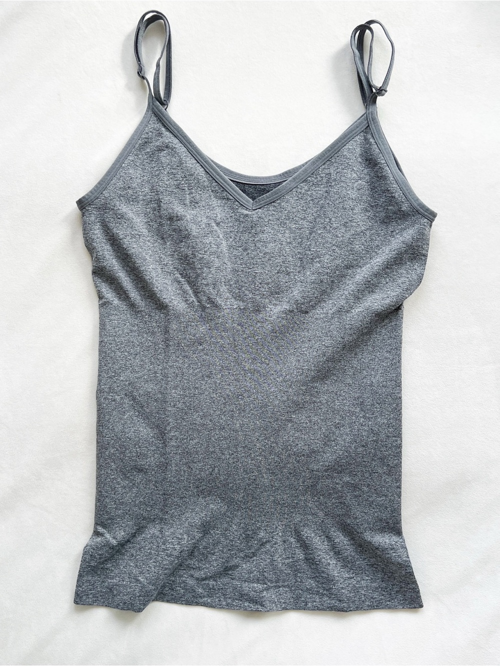 Skinnygirl Heather Gray Shaping Camisole with Adjustable Straps - Large